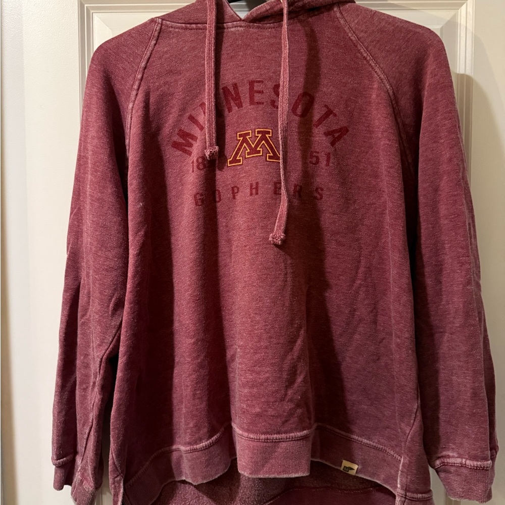 Blue 84 Minnesota Gophers Burgundy Hoodie